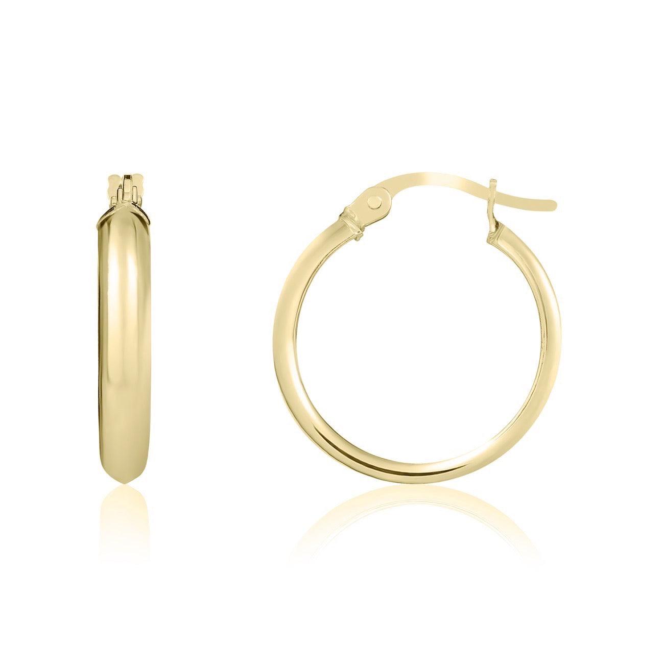 9ctyg Wed Rose Gold Hoop E R