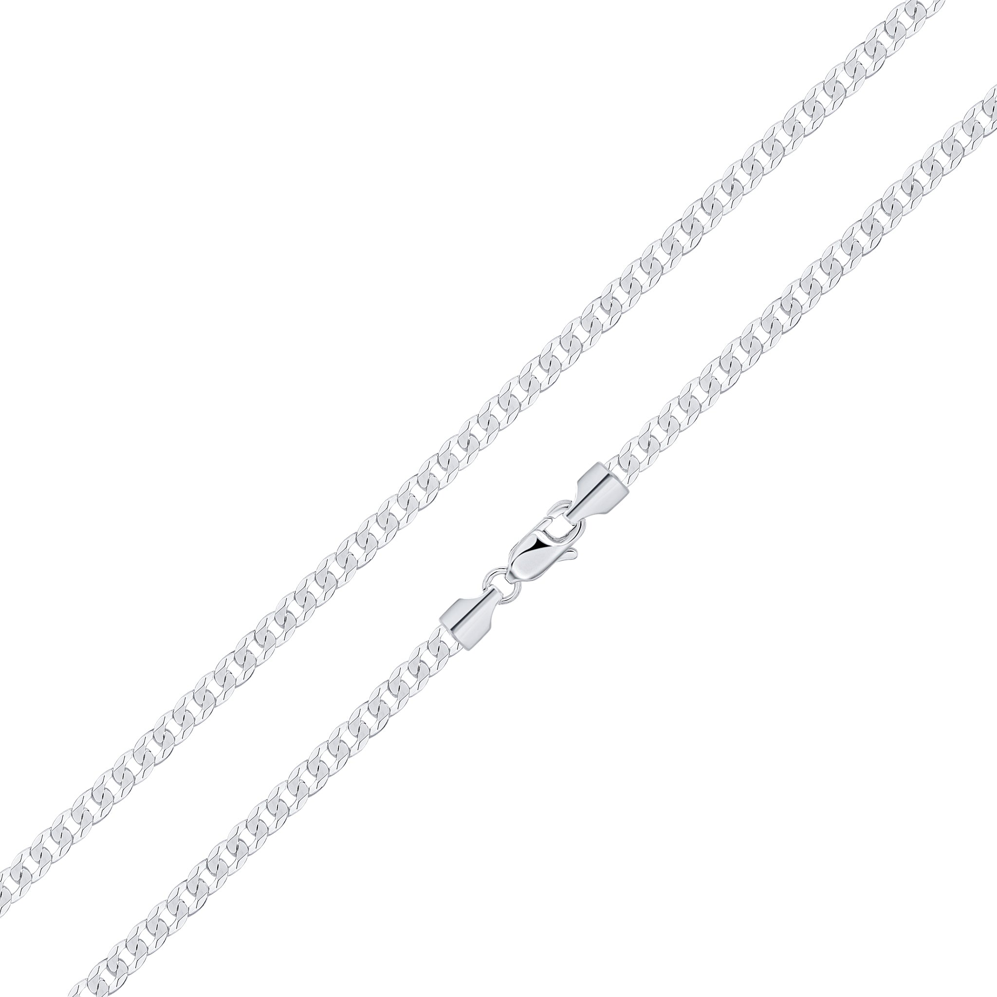 Silver 3.5mm Curb Chain 1