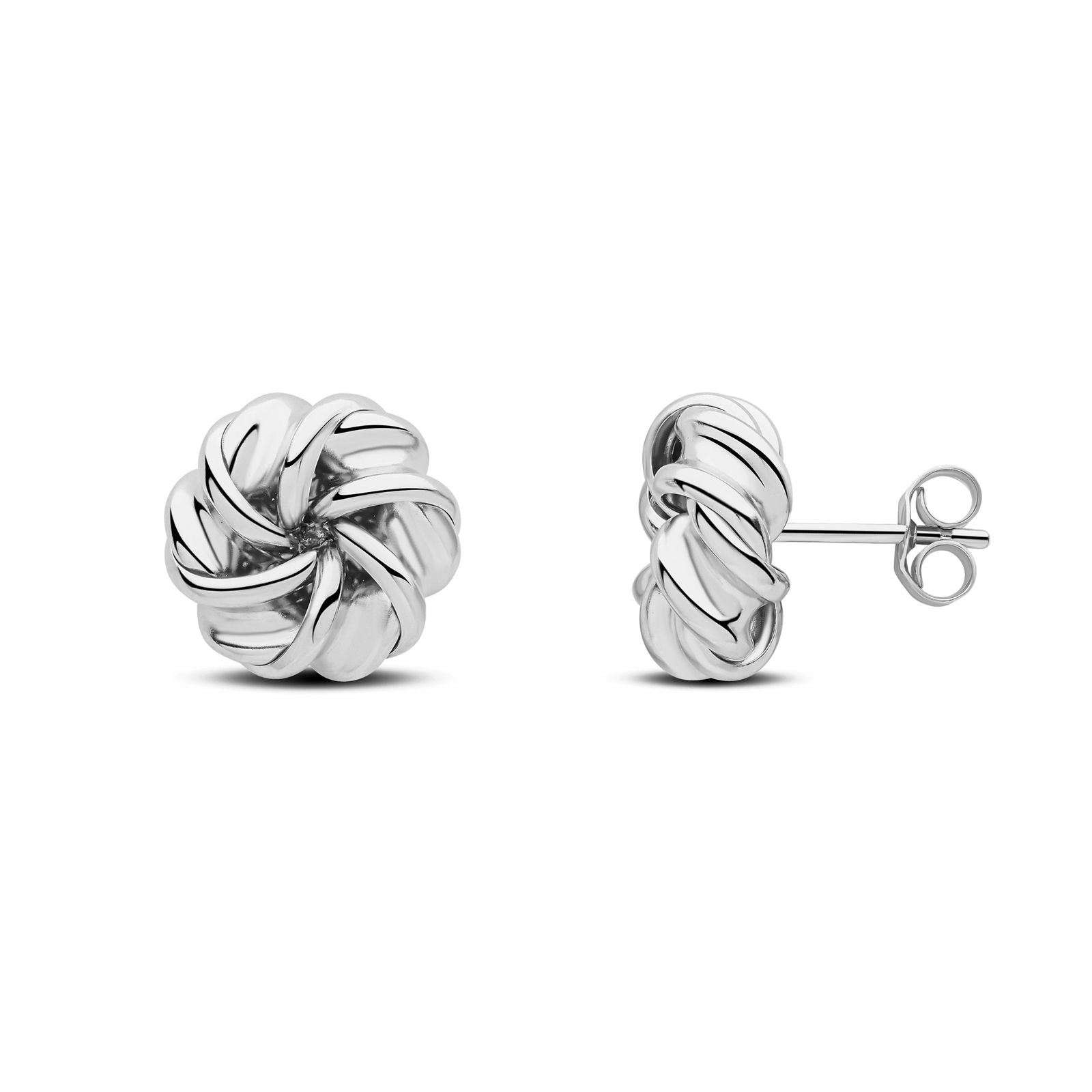 9ct white gold Knot Er 12mm