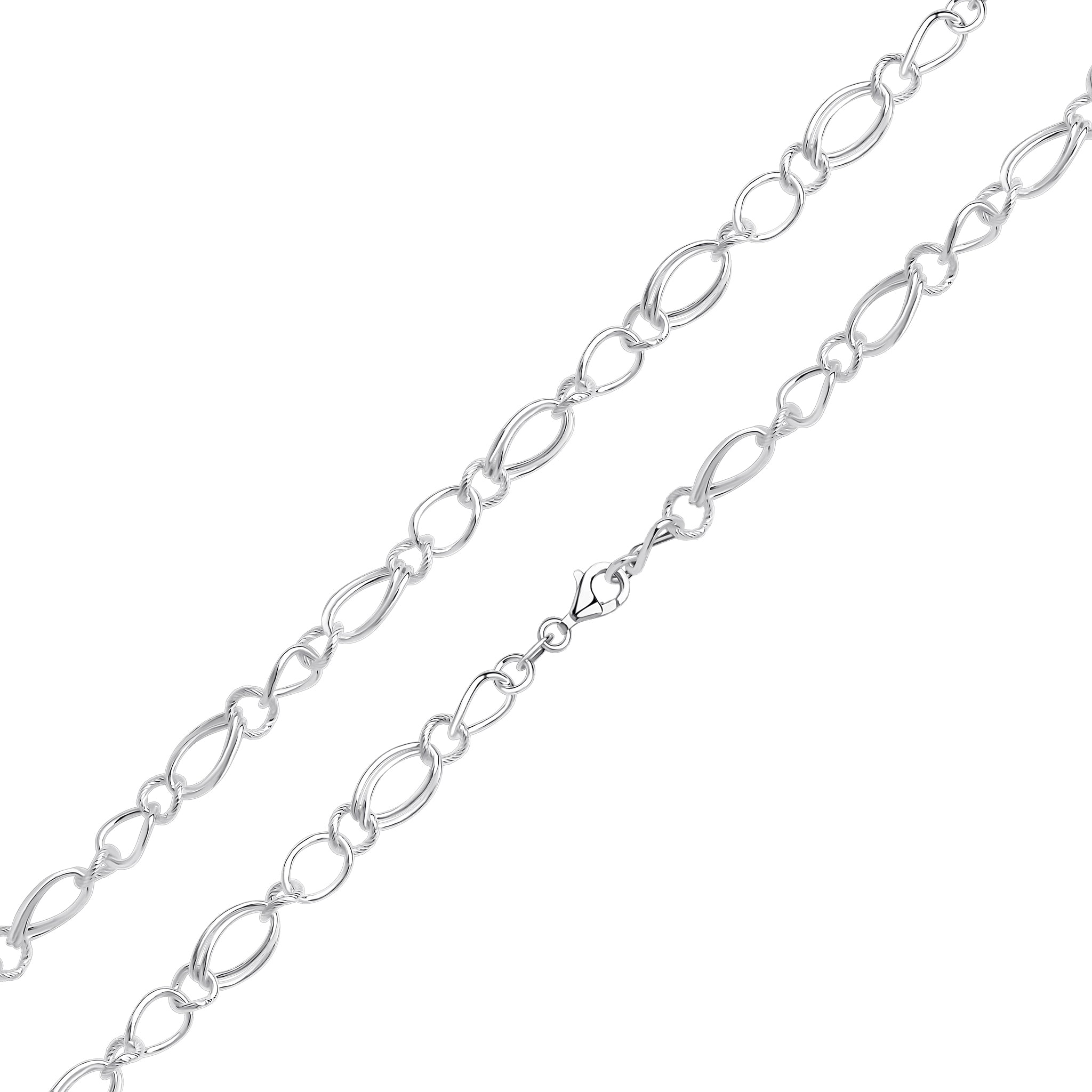 Silver Fancy Bracelet 7.5"