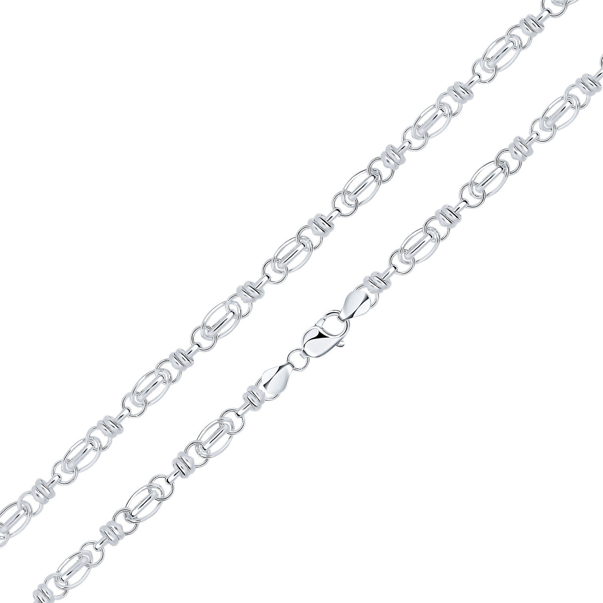 Silver 7.8mm Multi Link Oval 1